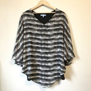 Modern Disco Inkblot Print 2-in-1 Cape & Tank Top Art Deco - XL